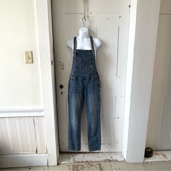 Free People Denim - Free People Through the Woods Blue Jean Overalls